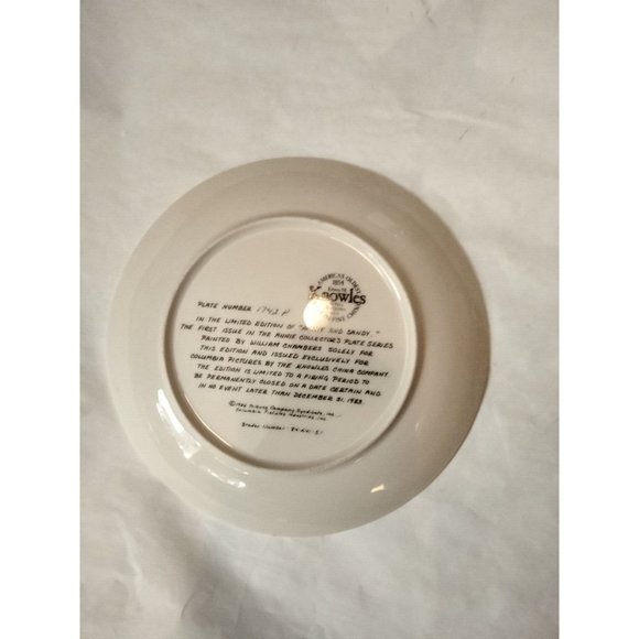 Annie and Sandy Collectors Plate William Chambers Limited Ed Knowles 1982 USA - Picture 6 of 8